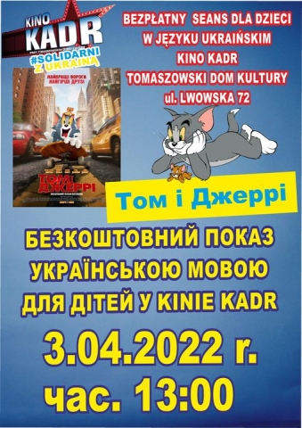 "Tom i Jerry" w kinie Kadr dla dzieci z Ukrainy